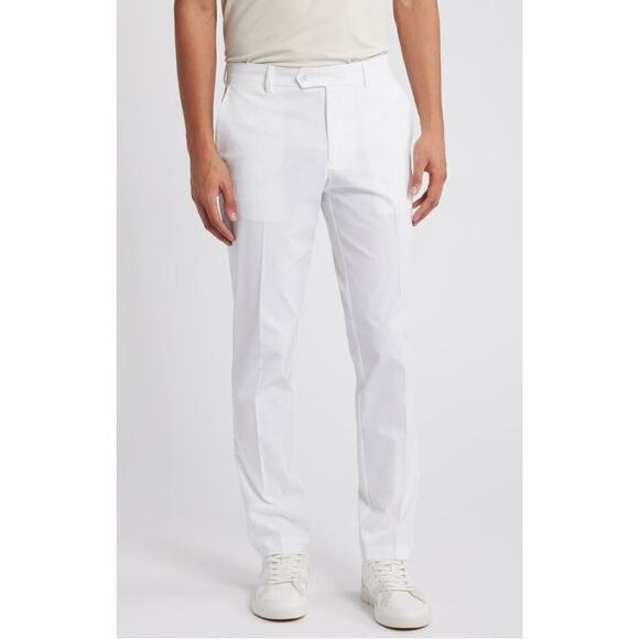 J. Lindeberg Men's High Vent Golf Trouser Pants Lightweight Size 38x32 White NWT